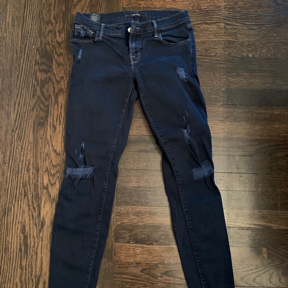 J Brand distressed skinny jeans